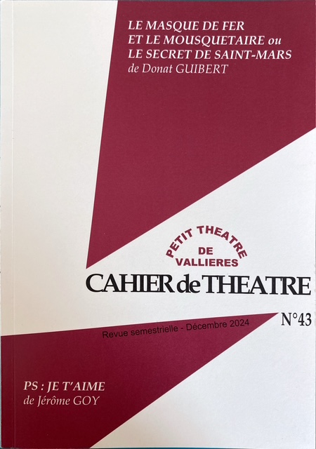 cahier de Théâtre aux éditions Petit Théâtre de Vallières